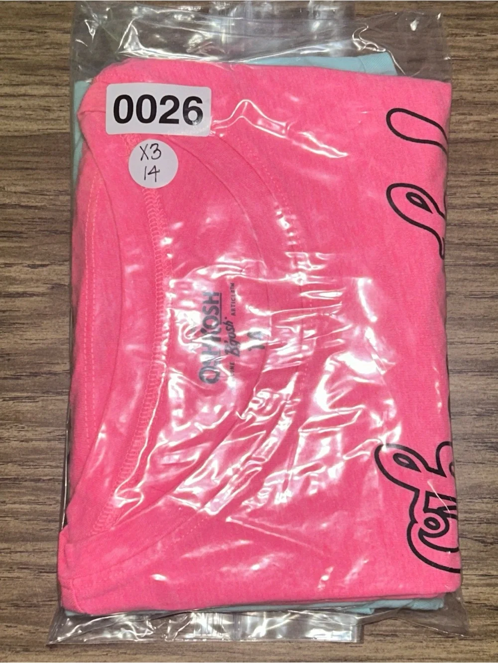 (0026) Girls: 14 Oshkosh 2pc Short Sleeve Shirt Bundle- X3